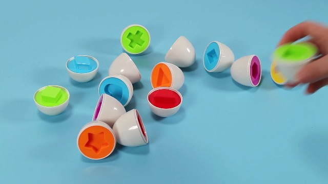 Amazon.com: Coogam Matching Eggs 12 pcs Set Color & Shape